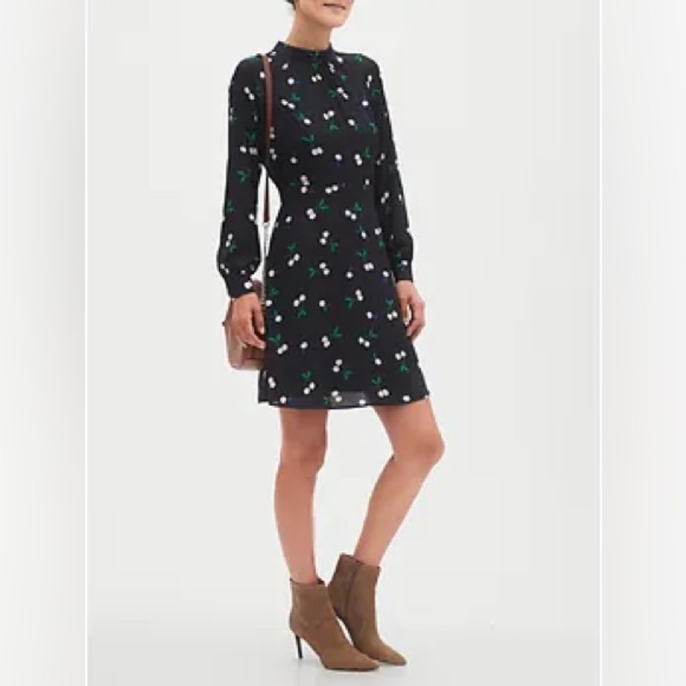 Navy Cherry Dress